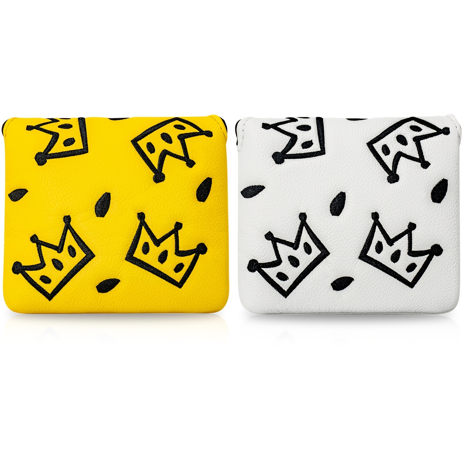 Embroidery Pattern - 1개 골프 말렛 퍼터 커버(PU 쉘