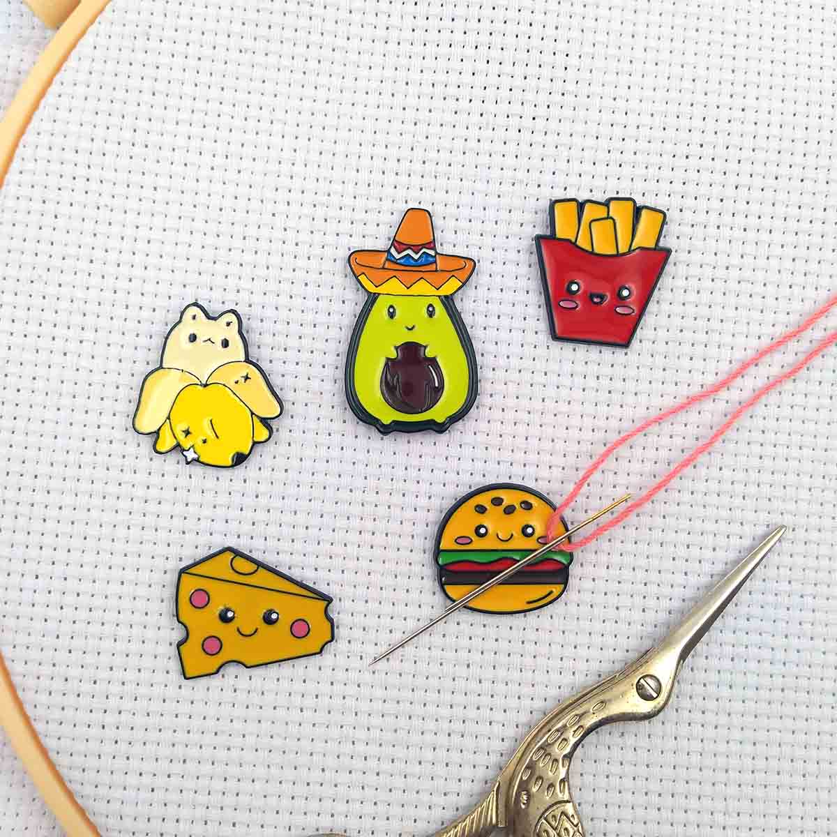 Embroidery X Stitch - 크로스 스티치용 마그네틱 바늘 마인더, 귀여운