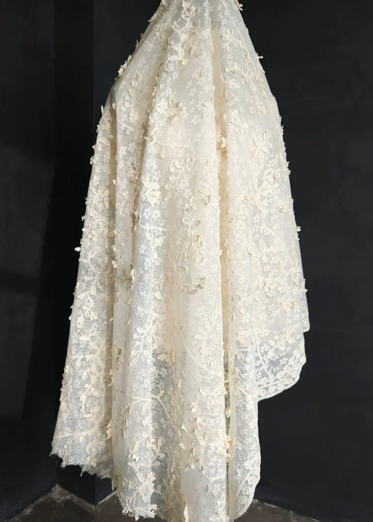 1야드 3D 자수 질감 레이스 원단, 의류, 웨딩드레스 - Embroidery Net Fabric 리뷰 및 가격