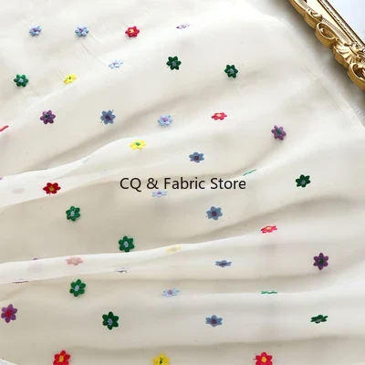 새로운 오간자 자수 체리 레이스 원단 드레스 소녀 의류 - Embroidery Organza 리뷰 및 가격