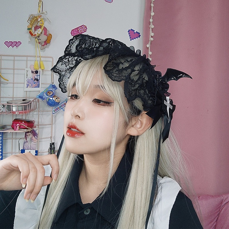 코스프레 애니메이션 고딕 로리타 메이드 레이스 머리띠  - Embroidery Hoop 리뷰 및 가격