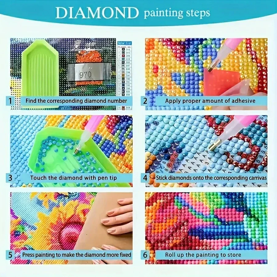 만화 행복한 노부부 5D 풀 라운드 다이아몬드 페인팅  - Embroidery X Stitch 리뷰 및 가격