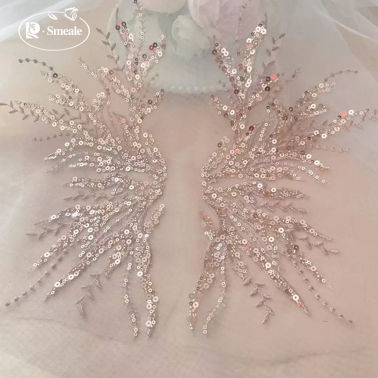 5Pair-2Pair. 로즈 골드 스팽글 튜브 비즈 자 - Embroidery Rose 리뷰 및 가격