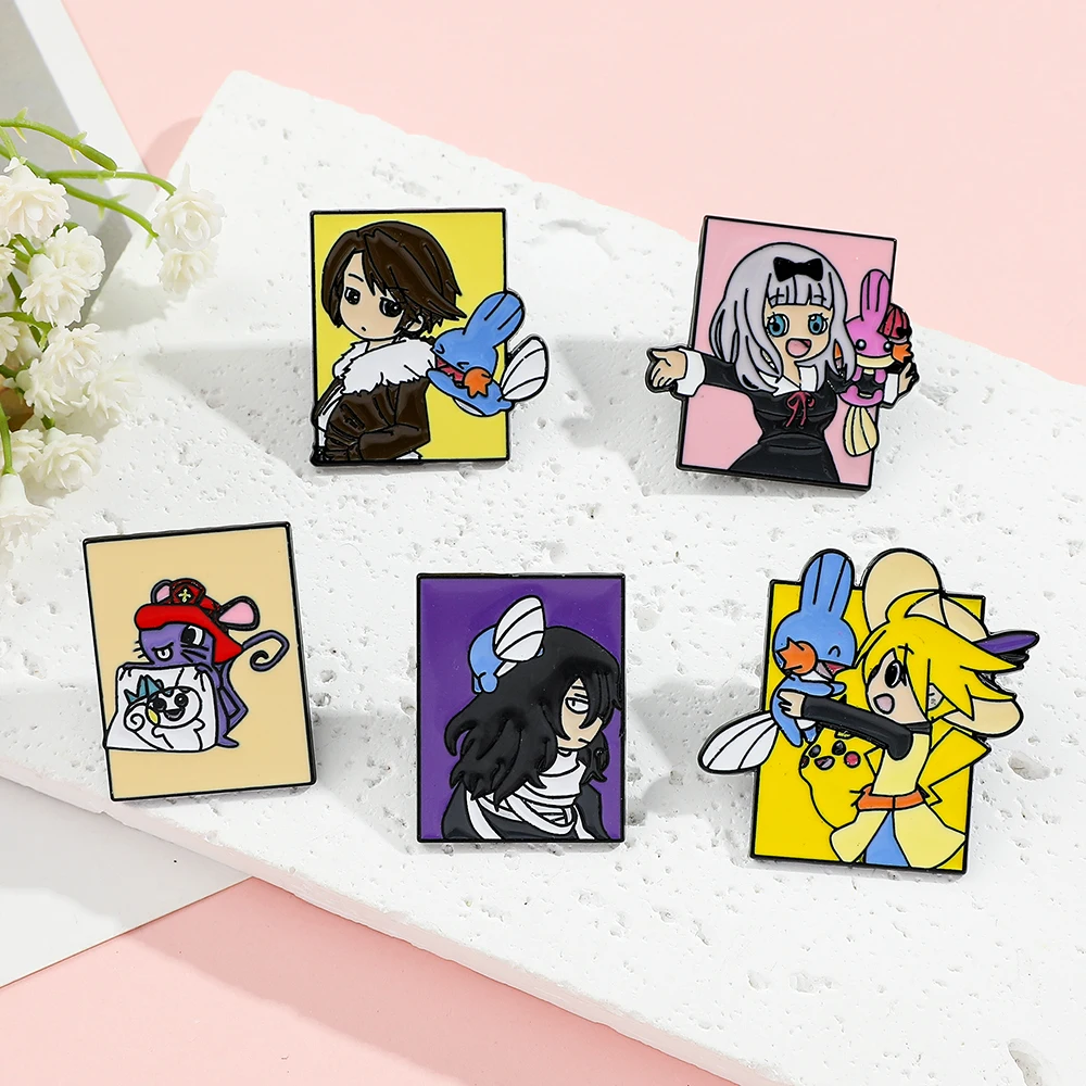 5 Pcs 포켓몬 애니메이션 캐릭터 브로치 패션 에나멜 - Embroidery Reddit 리뷰 및 가격