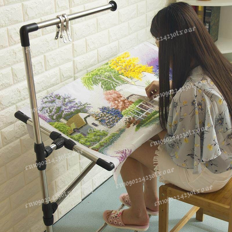 조절 가능한 십자수 프레임 스탠드, 대형 자수틀 홀더  - Embroidery Hoop 리뷰 및 가격