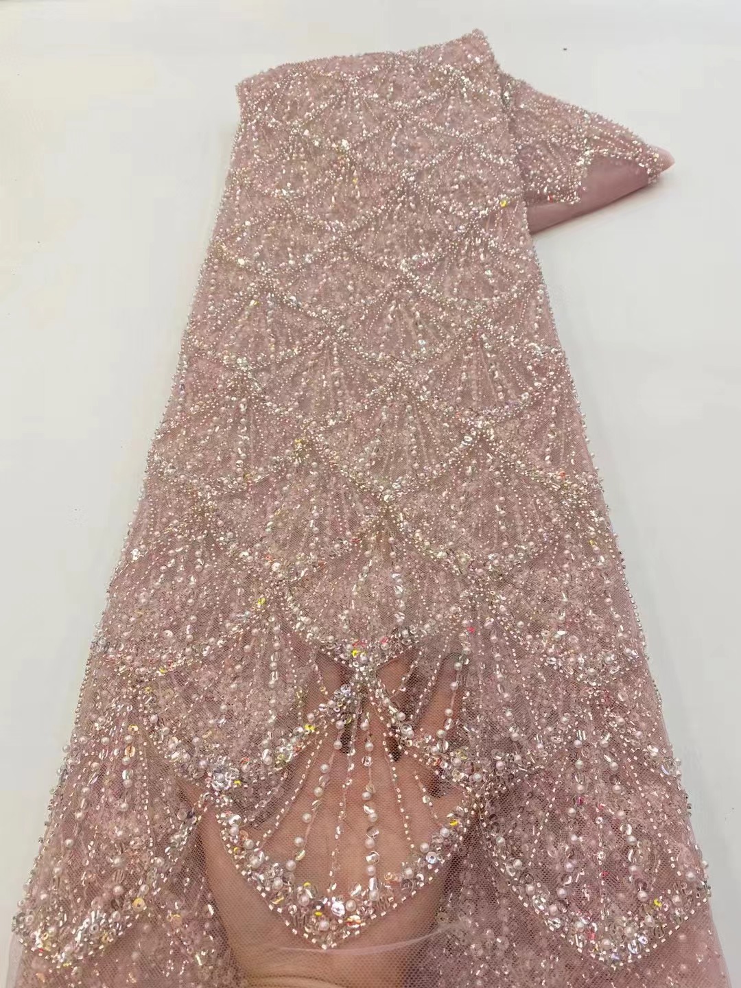 아프리카 튤 레이스 원단 2026 프랑스 네트 스팽글  - Embroidery Net Fabric 리뷰 및 가격