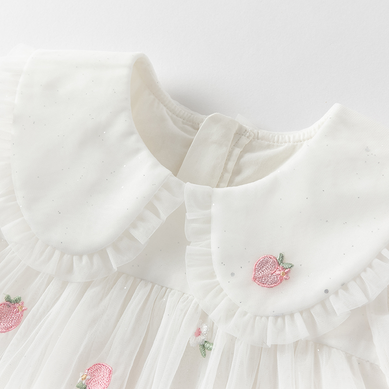 데이브 벨라 여자 아기 메쉬 공주 드레스 여름 달콤한  - Embroidery White Dress 리뷰 및 가격