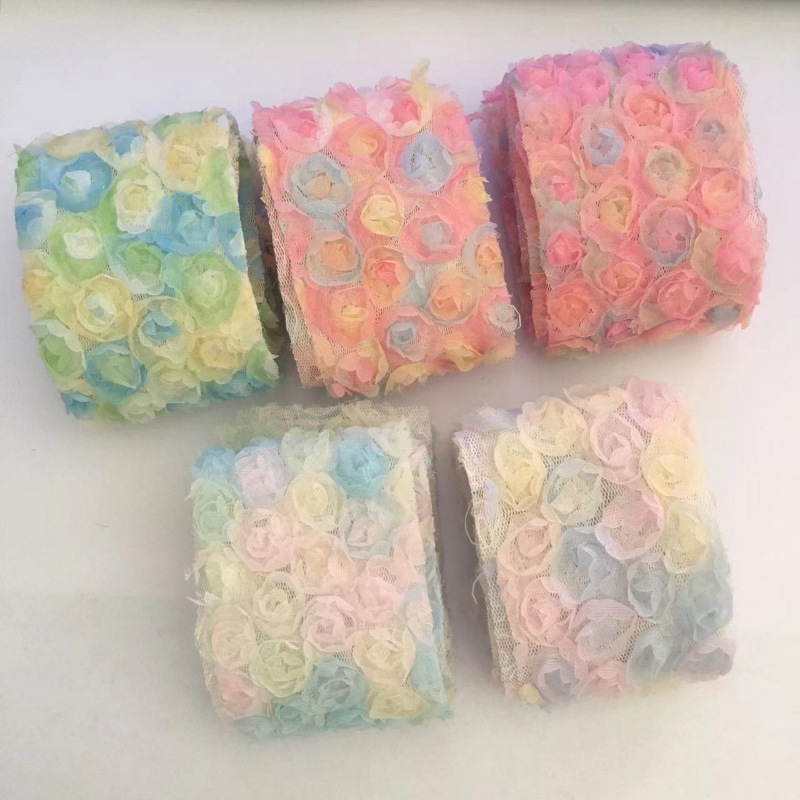 91cm 메시 자수 3D 장미, DIY용 귀여운 헤어  - Embroidery Rose 리뷰 및 가격