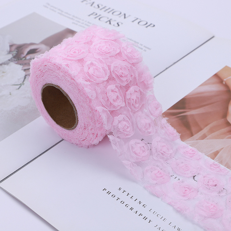 91cm 메시 자수 3D 장미, DIY용 귀여운 헤어  - Embroidery Rose 리뷰 및 가격