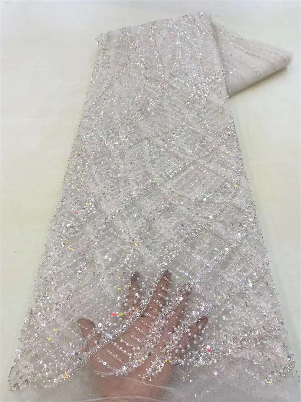 아프리카 스팽글 비즈 레이스 원단, 하이 퀄리티 프렌치 - Embroidery Underlay 리뷰 및 가격