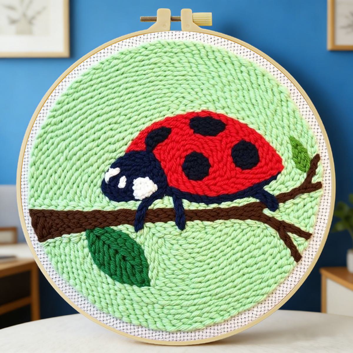 20X20CM/7.87인치 곤충 - 7점 무당벌레 펀치 - Embroidery Lady Bug 리뷰 및 가격