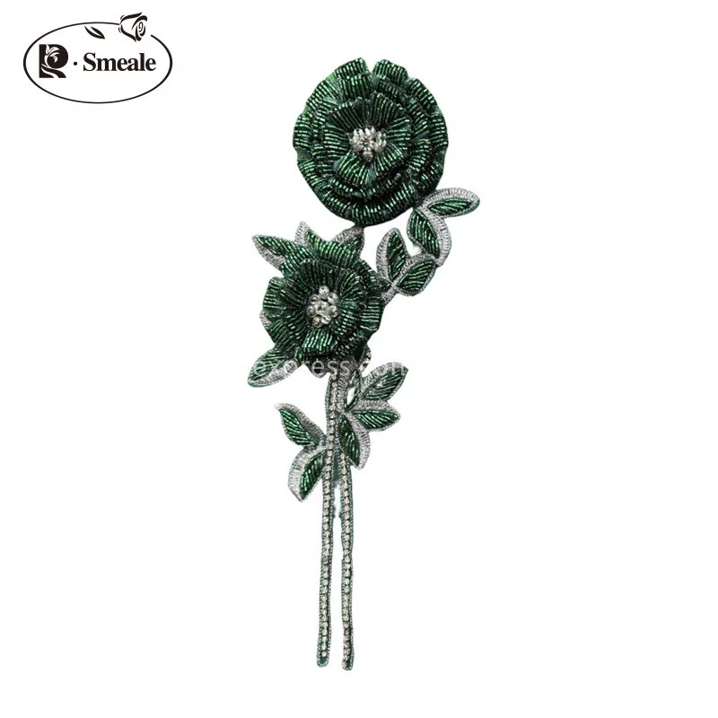 새로운 다채로운 수제 비즈 장미 가슴 꽃 반짝이는 라인 - Embroidery Rose 리뷰 및 가격