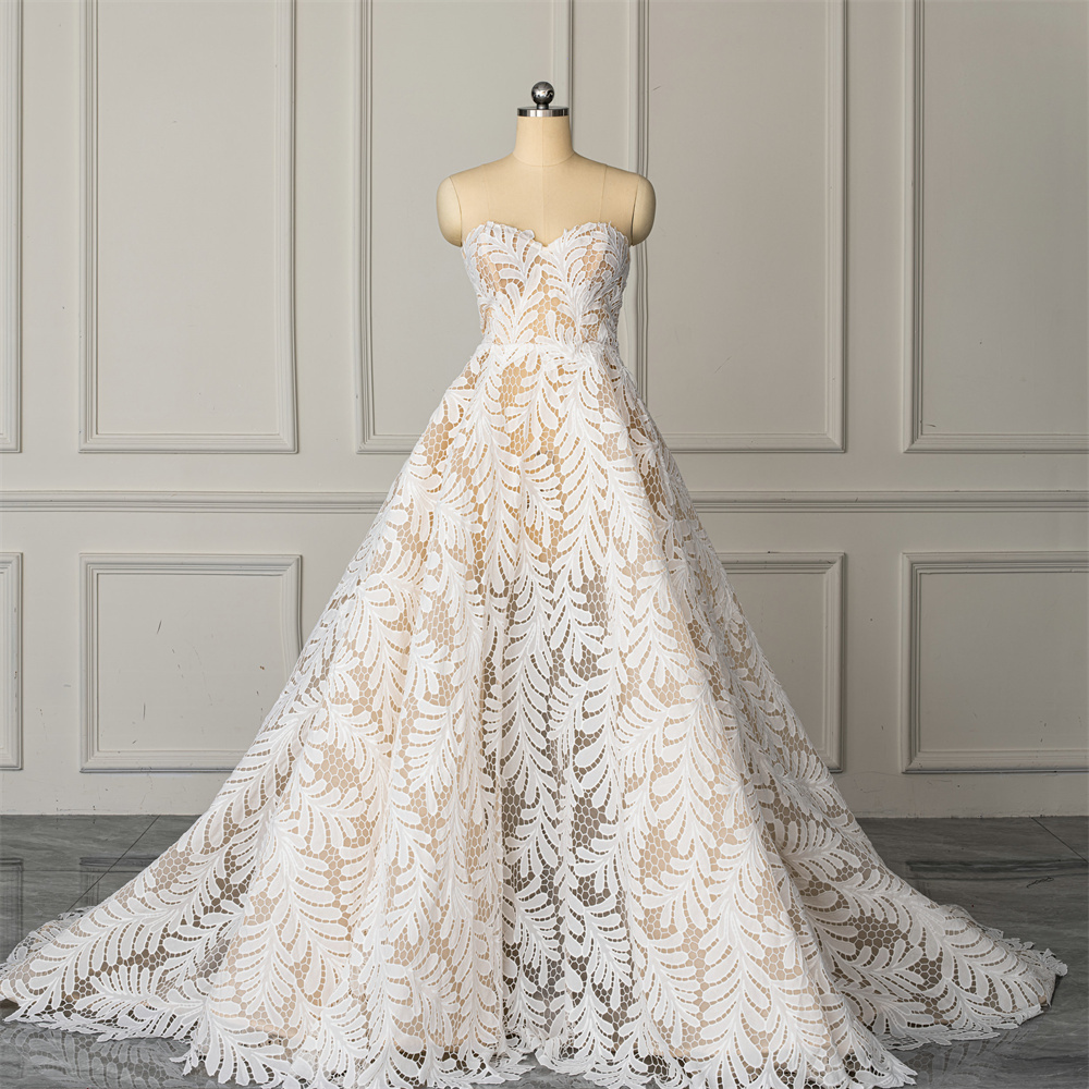 공장 도매 신부를위한 절묘한 웨딩 드레스 a 라인 연인 - Embroidery Organza 리뷰 및 가격