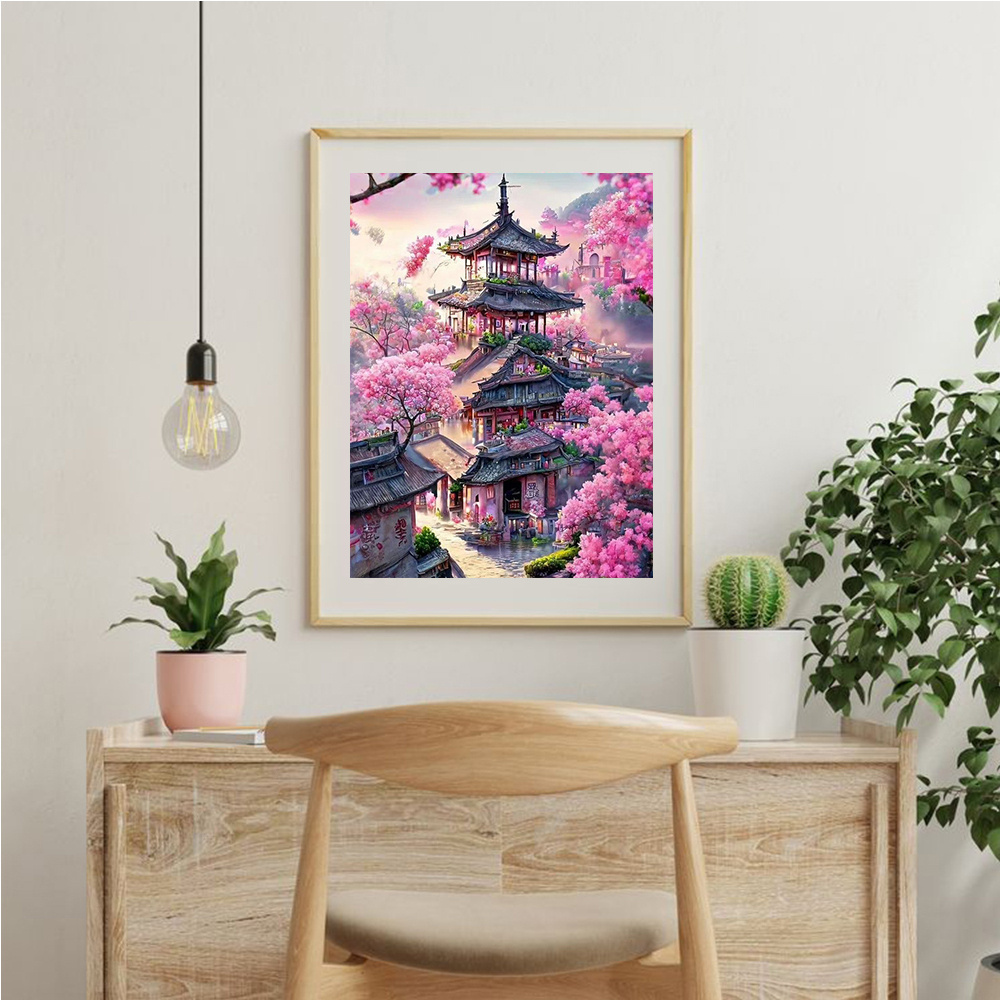 Momoart 다이아몬드 자수 하우스 풍경 그림 크로스 - Embroidery X Stitch 리뷰 및 가격