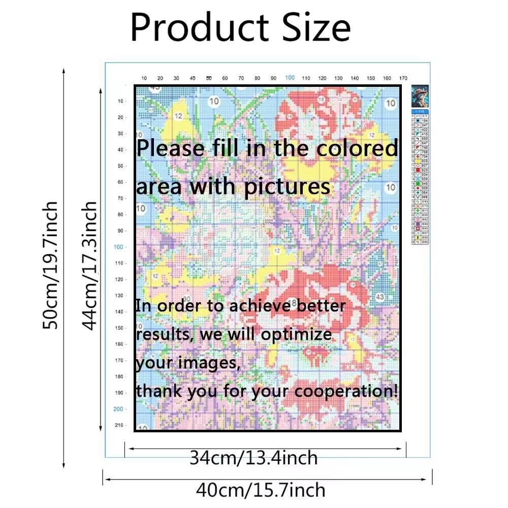 사진 맞춤 자수 키트 11CT 면사 DIY 캔버스 프린 - Embroidery Job 리뷰 및 가격