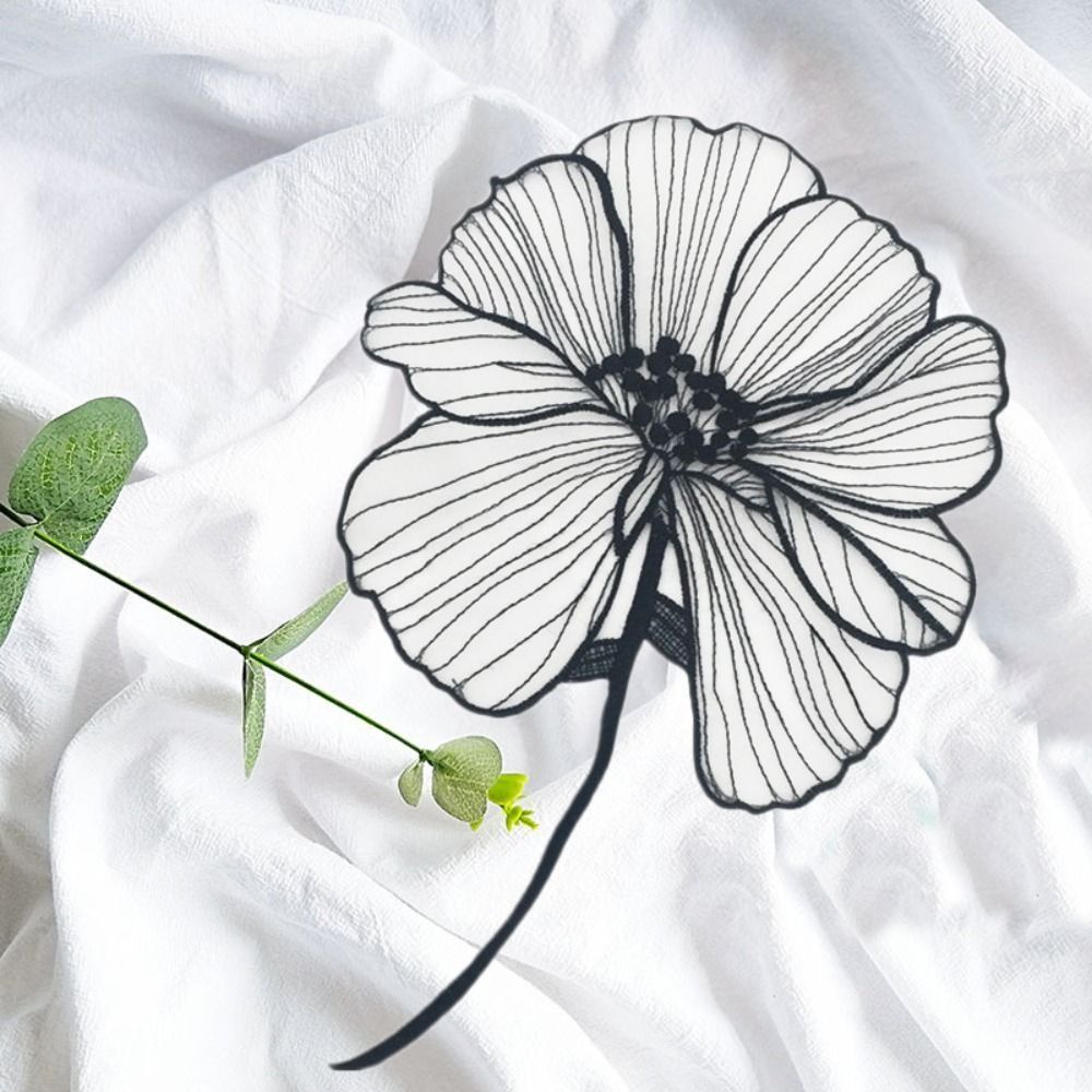의류 자수 패치 자수 꽃 아플리케 오간자 꽃 패치 블랙 - Embroidery On Black Shirt 리뷰 및 가격